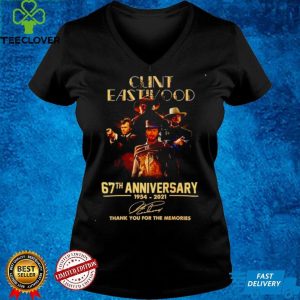 Nice clint Eastwood 67th Anniversary 1954 2021 thank you for the memories shirt