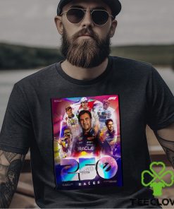 Nice congratulations sergio perez 250 races f1 shirt 2 Nice congratulations sergio perez 250 races f1 shirt