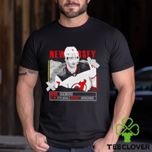 Nice dougie Hamilton New Jersey Devils ice hockey player information paper hoodie, sweater, longsleeve, shirt v-neck, t-shirt