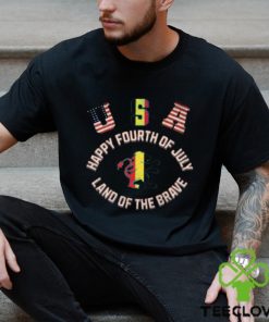 Nice happy Fourth of July, Land of the Brave Usa American Flag T Shirt
