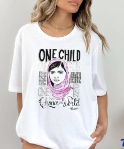 Nice malala one child one teacher one book and one pen can change the world shirt