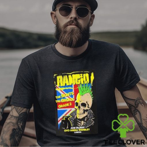 Nice rancid The Skints The Bronx Grade 2 June 20 2023 Ovo Arena Wembley London shirt