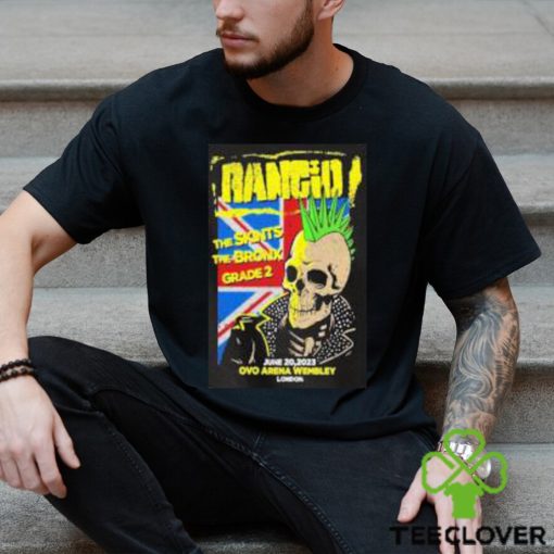 Nice rancid The Skints The Bronx Grade 2 June 20 2023 Ovo Arena Wembley London shirt