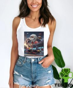 Nice scuderia Ferrari and Oracle Red Bull Racing The lion of Singapore shirt