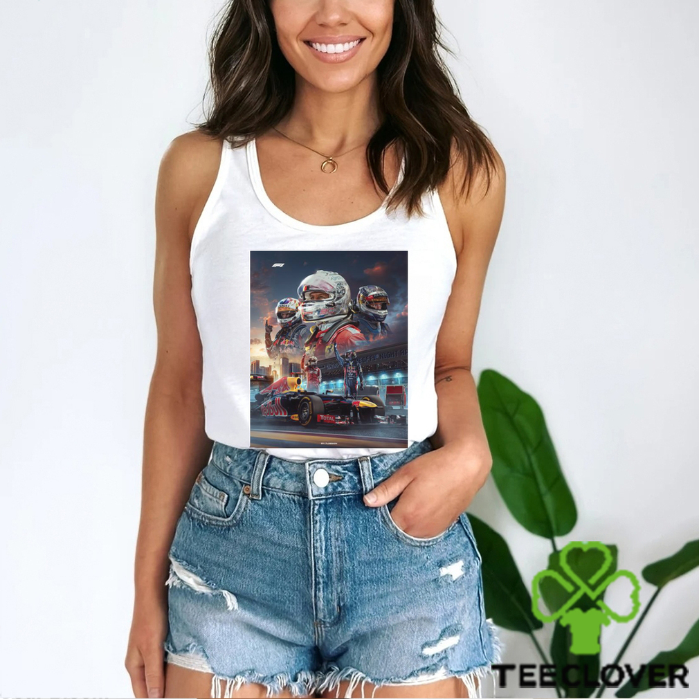 Nice scuderia Ferrari and Oracle Red Bull Racing The lion of Singapore shirt Nice scuderia Ferrari and Oracle Red Bull Racing The lion of Singapore shirt