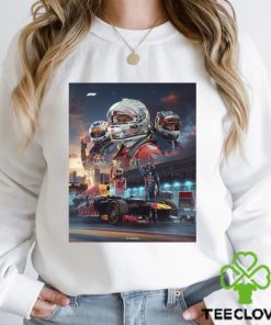 Nice scuderia Ferrari and Oracle Red Bull Racing The lion of Singapore shirt