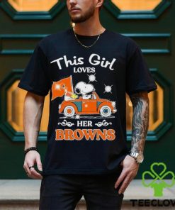 Nice snoopy and woodstock This girl loves her Cleveland Browns shirt