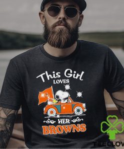 Nice snoopy and woodstock This girl loves her Cleveland Browns shirt