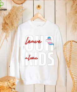 Nice transgender flag leave our kids alone shirt