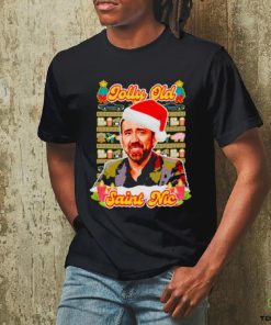 NichoLas cage jolly old Saint nic Ugly Christmas shirt
