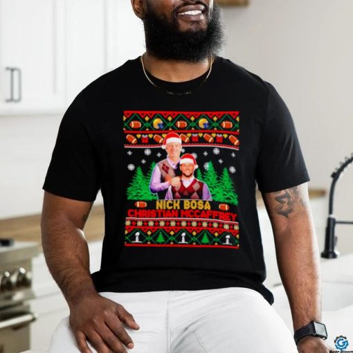 Nick Bosa Christian McCaffrey San francisco Football Ugly Christmas