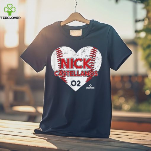 Nick Castellanos Heart Baseball T Shirt