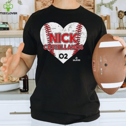 Nick Castellanos Heart Baseball T Shirt