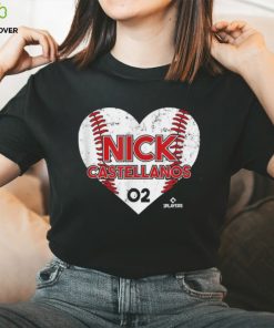 Nick Castellanos Heart Baseball T Shirt