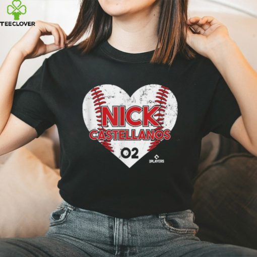 Nick Castellanos Heart Baseball T Shirt