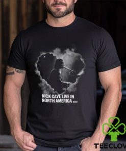 Nick Cave World Tour 2023 Tickets Merch, Nick Cave Live In North American Solo Shirt, Nick Cave Concert 2023 Black T Shirt