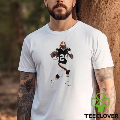 Nick Chubb Cleveland Browns cartoon football shirt