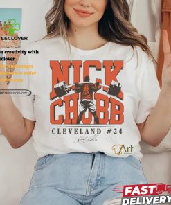 Nick Chubb Cleveland Browns football player Weightlifting signature shirt