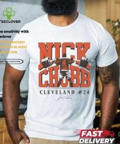 Nick Chubb Cleveland Browns football player Weightlifting signature shirt 1 Nick Chubb Cleveland Browns football player Weightlifting signature shirt
