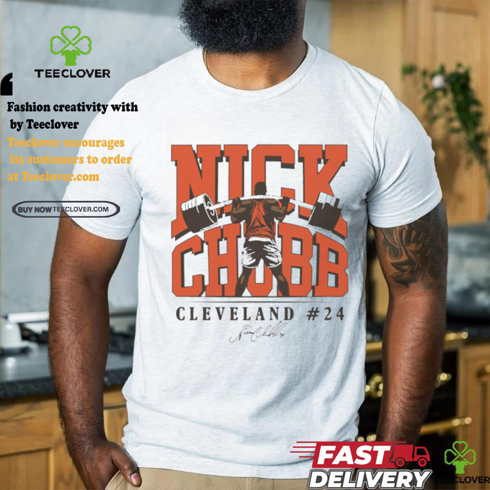 Nick Chubb Cleveland Browns football player Weightlifting signature shirt Nick Chubb Cleveland Browns football player Weightlifting signature shirt