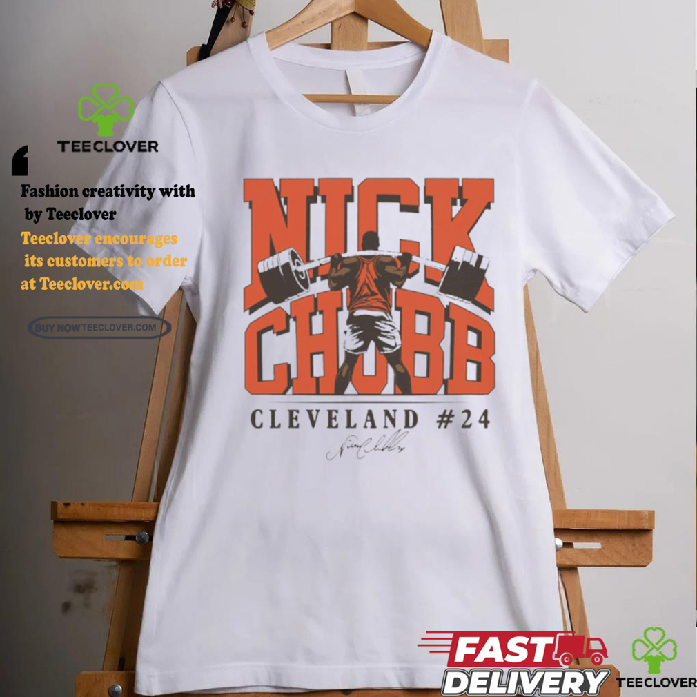 Nick Chubb Cleveland Browns football player Weightlifting signature shirt Nick Chubb Cleveland Browns football player Weightlifting signature shirt