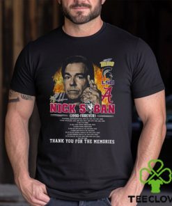 Nick Saban 1990 – Forever Thank You For The Memories T Shirt 3 Nick Saban 1990 – Forever Thank You For The Memories T Shirt