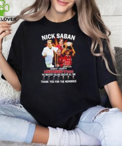 Nick Saban 2007 2024 Alabama Crimson Tide the greatest college coach of all time signature shirt