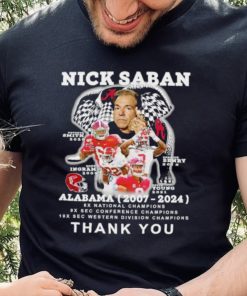 Nick Saban Alabama 2007 2024 thank you hoodie, sweater, longsleeve, shirt v-neck, t-shirt