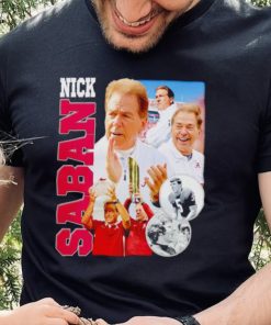 Nick Saban head coach Alabama Crimson Tide vintage shirt