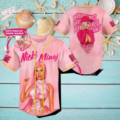 Nicki Minaj Barbie Album Custom Baseball Jersey