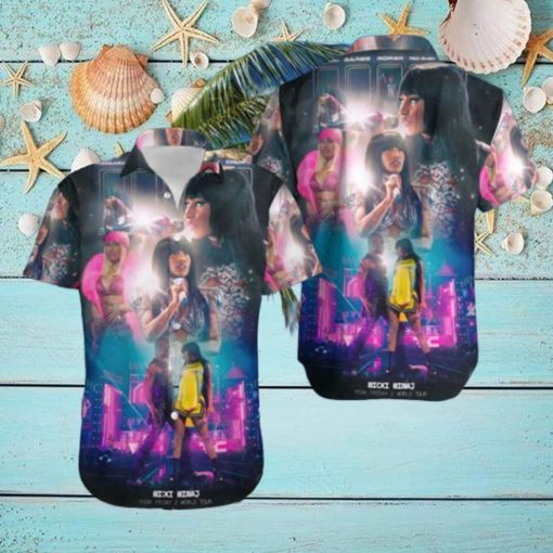 Nicki Minaj Pink Friday 2 World Tour Dark Version Fan Gifts Hawaiian Shirt