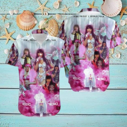 Nicki Minaj Pink Friday 2 World Tour Lighter Version Fan Gifts Hawaiian Shirt