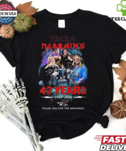 Nicko Mcbrain’s 42 Years 1983 2024 Thank You For The Memories Signature T Shirts