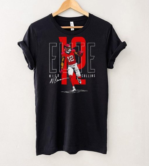 Nico Collins Houston Texans football player Elite 12 signature hoodie, sweater, longsleeve, shirt v-neck, t-shirt