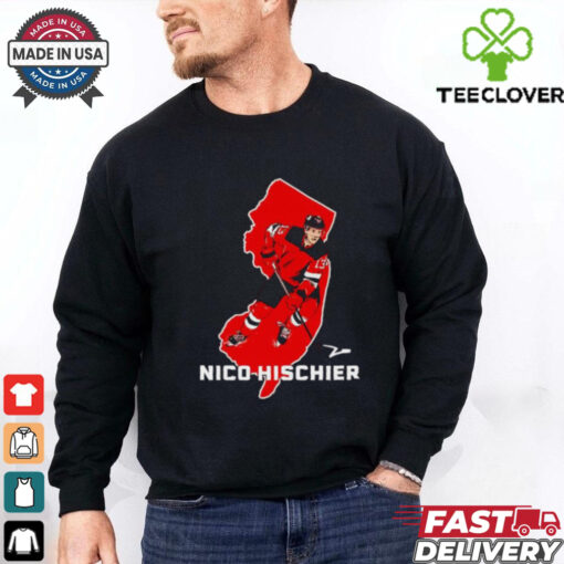 Nico Hischier New Jersey Devils State star shirt