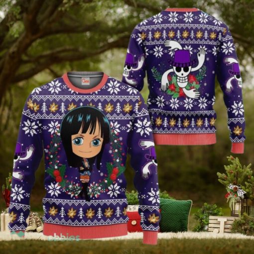 Nico Robin Ugly Christmas Sweater Pull One Piece Anime Noel