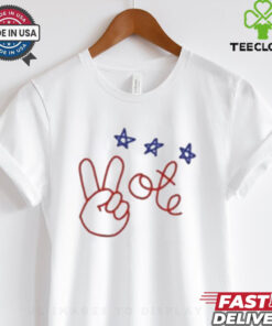 Nicolle Wallace Wearing Peace Vote Shirt