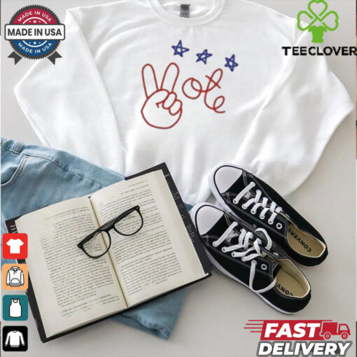Nicolle Wallace Wearing Peace Vote Shirt