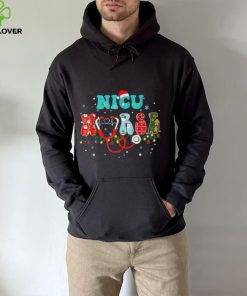 Nicu Nurse Christmas Stethoscope Groovy Funny Nursing Xmas Shirt