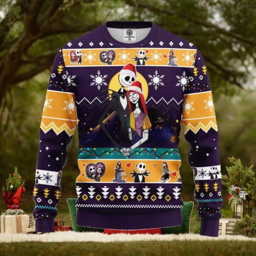 Nightmare Before Christmas Jack Skellington Sally Ugly Christmas Sweater For Men Women