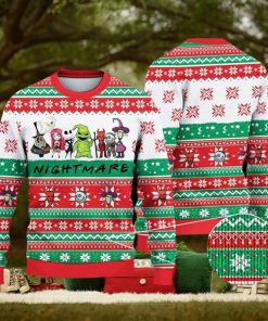 Nightmare Christmas Ugly Christmas Knitted Sweater, Christmas Ugly Sweater