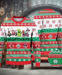 Nightmare Christmas Ugly Christmas Knitted Sweater, Christmas Ugly Sweater