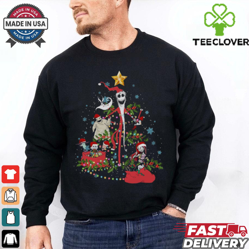 Nightmare Skeleton And His Squad Christmas Tree T Shirt Nightmare Skeleton And His Squad Christmas Tree T Shirt