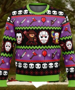 Nightmares on Halloween Ugly Christmas Sweater
