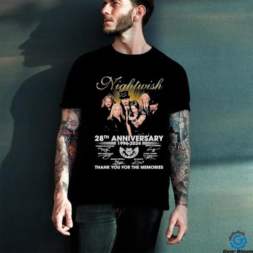 Nightwish 28th Anniversary 1996 2024 Thank You For The Memories T Shirt