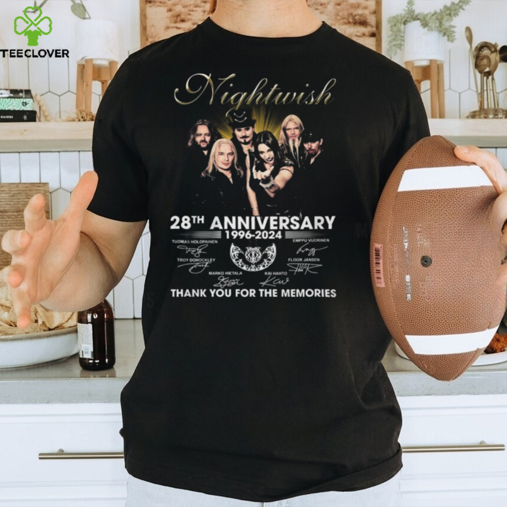 Nightwish 28th Anniversary 1996–2024 Thank You For The Memories shirt Nightwish 28th Anniversary 1996–2024 Thank You For The Memories shirt