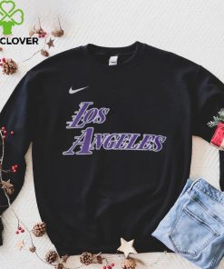 Nike 2022 23 City Edition Los Angeles Lakers Black Boxy T Shirt