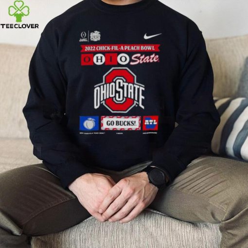 Nike 2022 23 College Football Playoff Peach Bowl Bound Ohio State Buckeyes Shirt