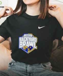 Nike 2023 Backyard Brawl West Virginia Mountaineers vs Pitt Panthers logo shirt