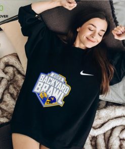 Nike 2023 Backyard Brawl West Virginia Mountaineers vs Pitt Panthers logo shirt